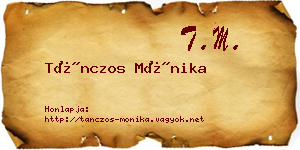 Tánczos Mónika névjegykártya